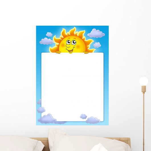Frame with Cute Lurking Wall Decal