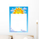 Frame with Cute Lurking Wall Decal