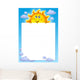Frame with Cute Lurking Wall Decal
