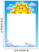 Frame with Cute Lurking Wall Decal