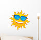 Sun Wearing Sunglasses Wall Decal