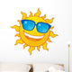 Sun Wearing Sunglasses Wall Decal