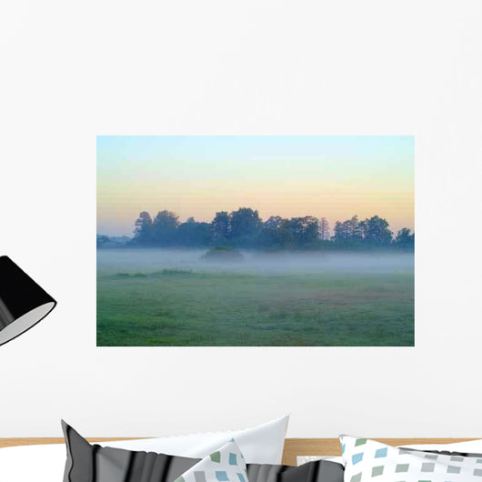 Fog over Meadows Wall Decal