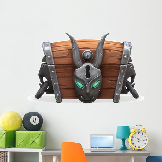Evil Fantasy Treasure Chest Wall Decal