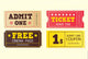 Movie Theater Tickets Wall Decal