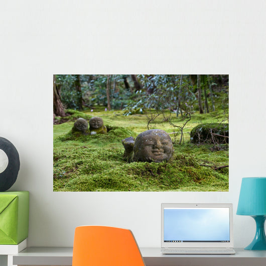Stone Figure Sanzen-in Wall Decal