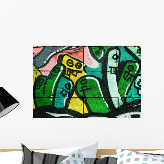 Graffiti Worm Wall Decal