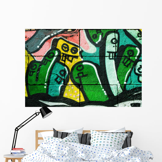 Graffiti Worm Wall Decal