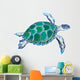 Hand Drawn Vector Turtle Wall Decal