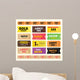 Vintage Cinema Tickets Collection Wall Decal
