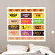 Vintage Cinema Tickets Collection Wall Decal