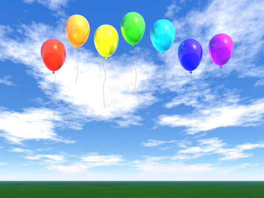 Rainbow Balloons Wall Decal