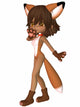 Toon Figure Fox Wall Decal