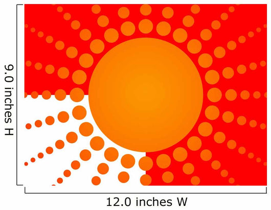 Sun Wall Decal Design 1