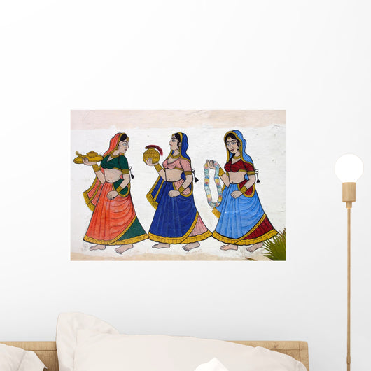 Fresque- Udaipur-inde Wall Decal