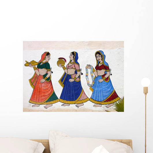 Fresque- Udaipur-inde Wall Decal