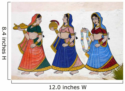Fresque- Udaipur-inde Wall Decal