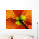 Red Poppy Wall Decal Design 4