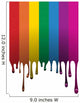 Dripping Paint Rainbow Wall Decal