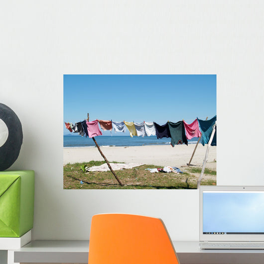 Clothes Line Wall Decal