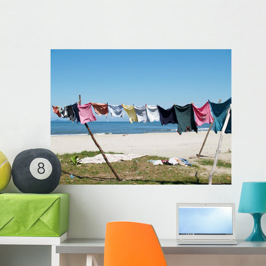 Clothes Line Wall Decal