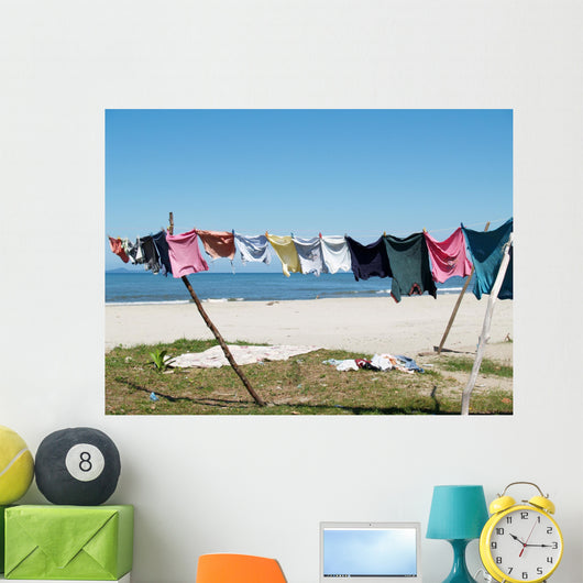Clothes Line Wall Decal