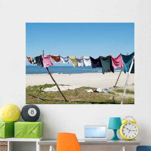 Clothes Line Wall Decal
