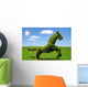 Lonely Tree-horse Green Meadow Wall Decal