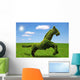 Lonely Tree-horse Green Meadow Wall Decal