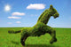 Lonely Tree-horse Green Meadow Wall Decal
