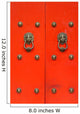Red Doors Wall Decal