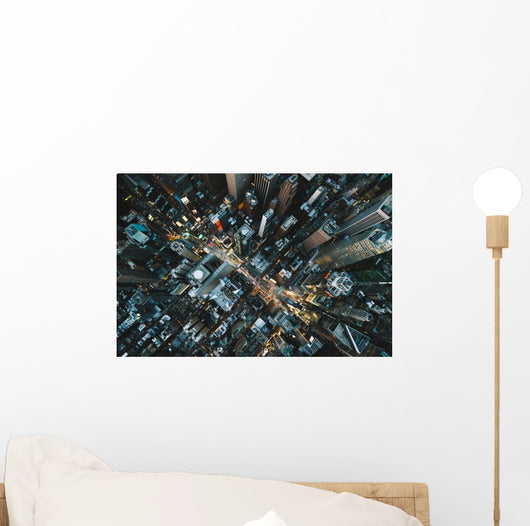 Times Square from above Wall Decal