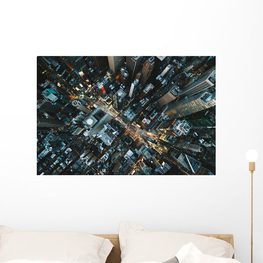 Times Square from above Wall Decal