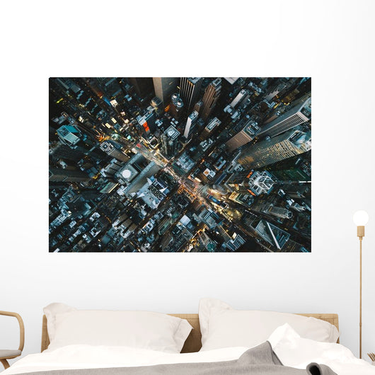 Times Square from above Wall Decal