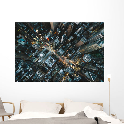 Times Square from above Wall Decal