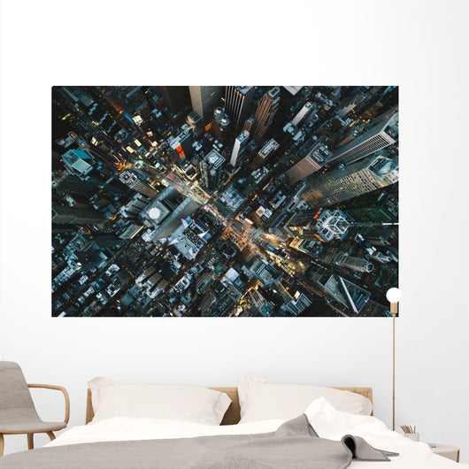 Times Square from above Wall Decal