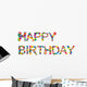 Happy Birthday Wall Decal Design 1