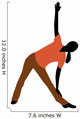 Aerobic Stretching Exercise Wall Decal