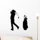 Golfer Wall Decal