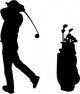 Golfer Wall Decal