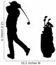 Golfer Wall Decal