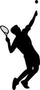 Tennis Player Wall Decal Design 2