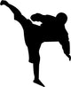 Karate Silhouette Wall Decal