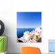 Santorini Greek Island Scene Wall Decal