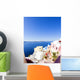 Santorini Greek Island Scene Wall Decal