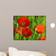 Red Poppy Wall Decal Design 3
