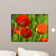 Red Poppy Wall Decal Design 3