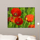 Red Poppy Wall Decal Design 3
