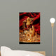 Laughing Buddha with Golden Wall Decal