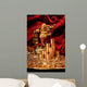 Laughing Buddha with Golden Wall Decal